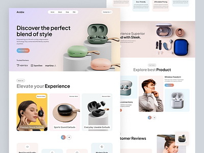 Web Design - Ecommerce / Landing Page e commerce landing page online store shop shopify store ui uiux web web design website website design