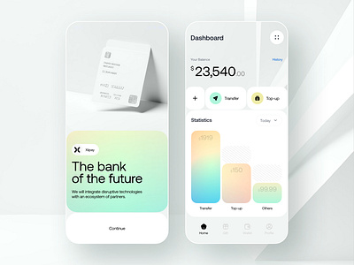 Xiipay Finance App UI android app ui bank app banking clean finance finance app finance management futuristic ios minimal mobile app modern money payment transactions transfer
