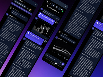 slothUI: Design System for Lazy Gen Z | AI Chatbot App Dark UI ai chatbot app ai chatbot mobile ai chatbot ui ai companion app ai companion mobile ai copilot app ai copilot ui ci companion ui clean dark mode dark ui figma design system figma ui kit gradient ios app minimal mobile app purple slothui soft