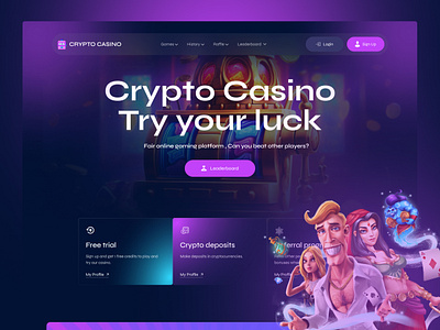 Casino Landing Page Design betting casino casino landing page casino website crypto landing page dice gambling gaming website mine online betting online casino sports web design