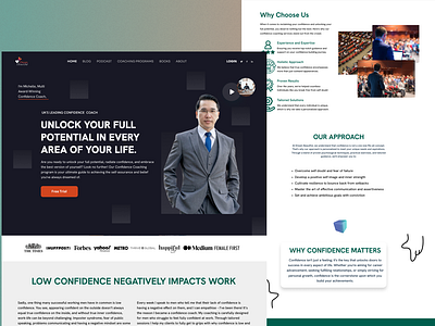 Confidence Coaches Landing Page branding business coaching career coaching coaching business coaching enterprise coaching management software confidence confidence coaches confidence coaches landing page confidenceboost confidenceinscience design landingpage life coaching platform relationship coaching ui ux web website