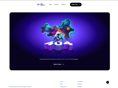 Lost in Space - 404 Page 404 illustration web web design