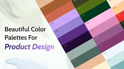 4 Color Palette For Product, Logo And Brand Design baige blue branding brown color green logo orange palette peach pink product design purple red violet visual identity yellow