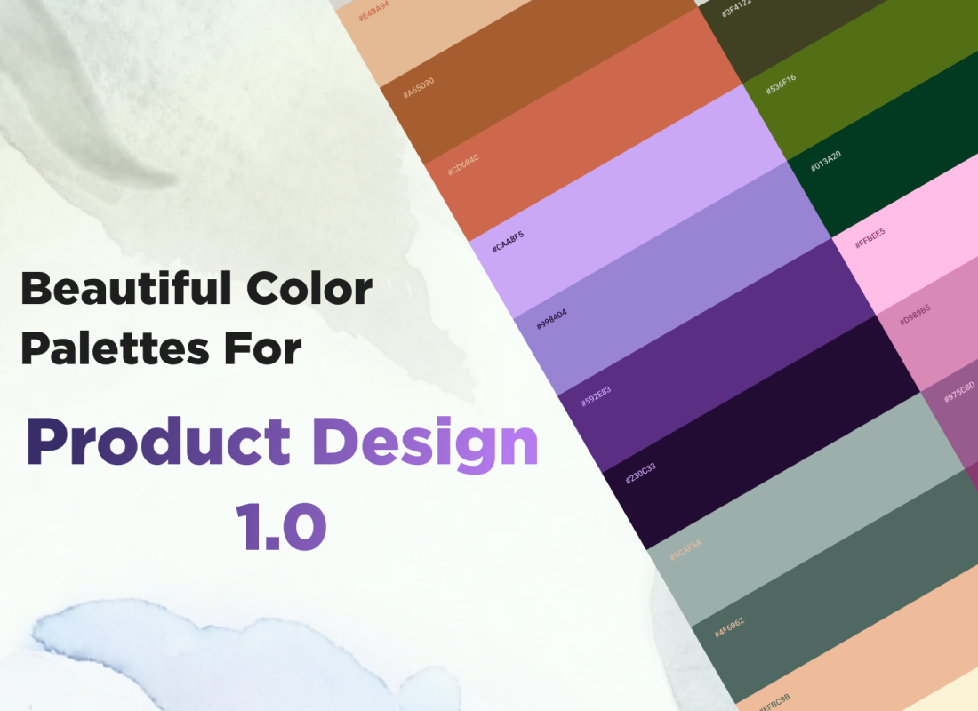 4 Color Palette For Product, Logo And Brand Design 1.0 baige blue branding brown color green logo orange palette peach pink product design purple red violet visual identity yellow