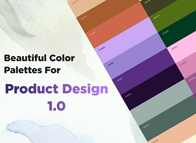 4 Color Palette For Product, Logo And Brand Design 1.0 baige blue branding brown color green logo orange palette peach pink product design purple red violet visual identity yellow