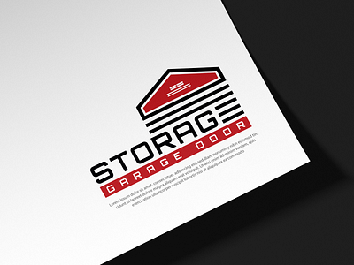 Storage Garage Door Logo. brand identity branding business identity design business logo garage door logo garage logo garage storage logo logo logo and brand identity design logo and branding design logo design minimal logo modern logo modern logo design personal storage logo self storage logo stationery design storage logo storage logo designing trendy logo