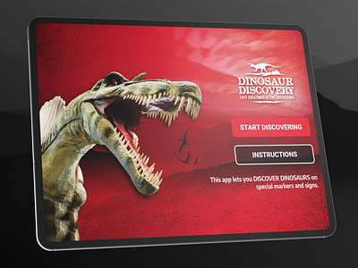 Dinosaur Discovery AR App for WAM app design design ui ux