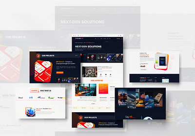 Technonext | The Next Gen Solution landing page ui ui template ux ux design