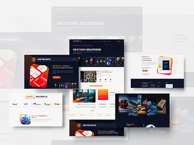 Technonext | The Next Gen Solution landing page ui ui template ux ux design