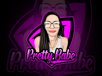 Elegant Female Mascot Logo - Vector Illustration artwork branding character creative design female gaming graphicdesign illustration logo mascot modern photo pink professional vector woman