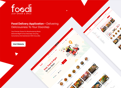 Foodi | Food Delivery System (Website Design) food food delivery application foodi foodi app foodi design foodi template ui design ux design