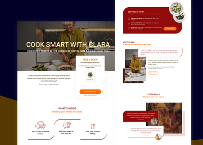 Lead Capture Landing Page for a YouTube Creator cooking copy copywriting dribble educational channel figma food landing page landing page desing lead capture form lead capture page lead generation marketing ui ux youtube youtube content creator youtuber