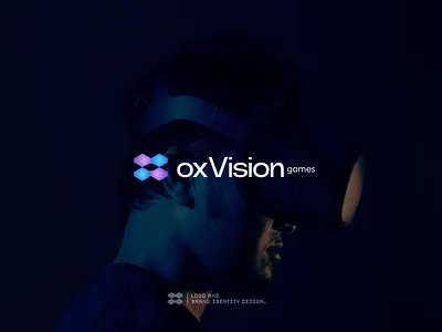 ox Vision a b c d e f g h i j k l m o n p brand identity develop gaming logo logo design logodesign modern platfrom q r s t u v w x y z tech virtual reality vision