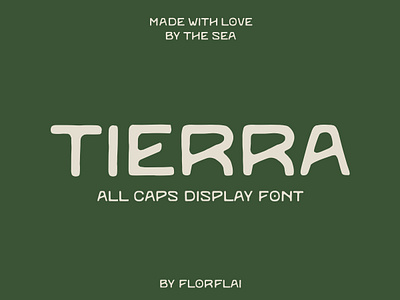 Tierra - handmade earthy font all caps display font earth earthy font handmade handmade display font handmade font nature nature font sans sans serif tierra tipografia tipography typography vintage