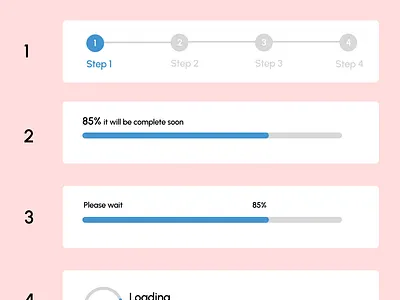 Progress Bar 3d graphic design progress bar ui