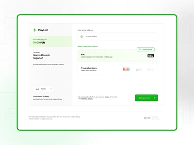 PayNot - Payment wizzard box choice choose clean configuration configure deposit design panel pay payment payments ui uiux ux wizzard