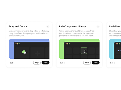 Onboarding Cards for the Web-App app design onboarding ui ux web