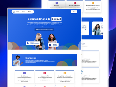 Course Online Elmu.id Website Redesign course website elmu.id mobile app ui ui design uiux uiux design ux ux design website design