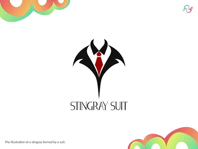 Stingray Suit Logo animal apparel brand design brand designer fashion fish gentleman logo design logo designer logo for sale logo idea logo inspiration logomark logotype ocean sea stingray suit tuxedo zzoe iggi