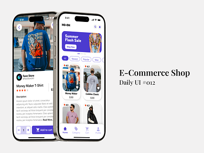 E-Commerce Shop - Daily UI #012 daily ui e commerce e commerce shop mobile app design shop ui ui design uiux uiux design ux