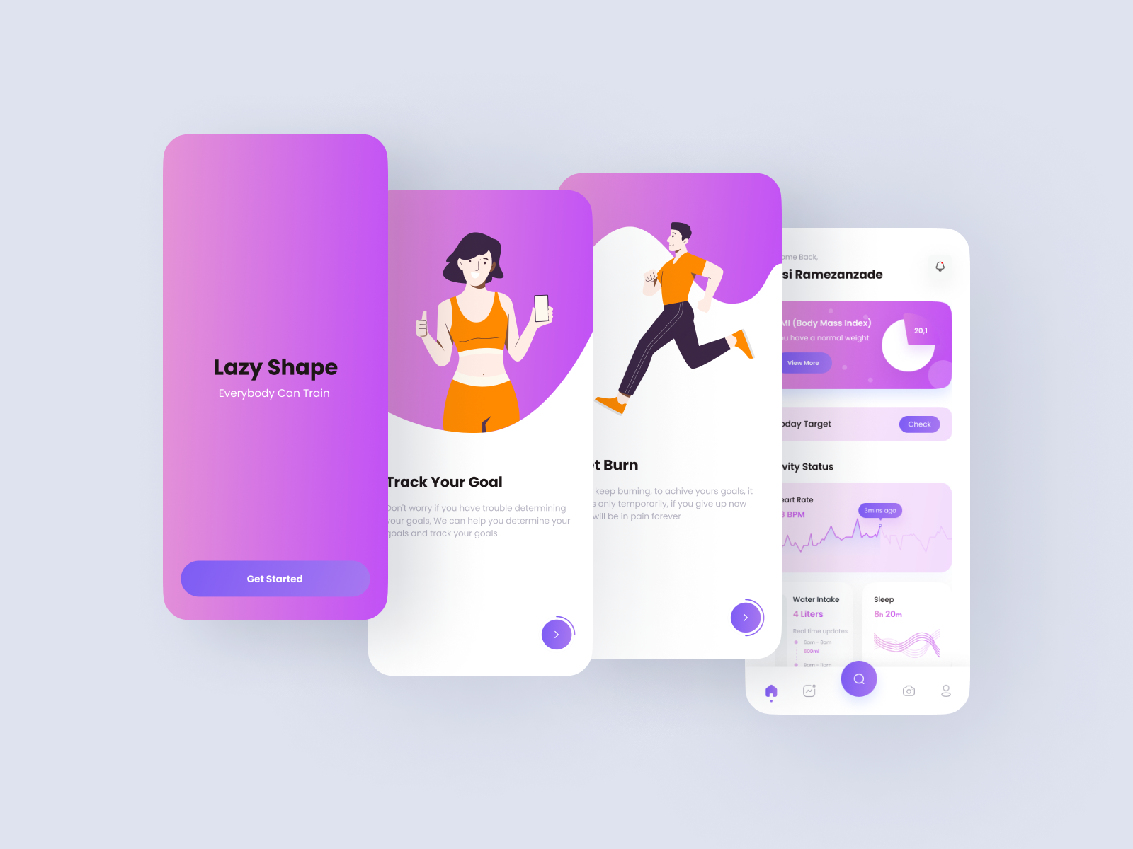 Fitness Mobile App UI dribbel figma gym mobileapp ui uiux user interface