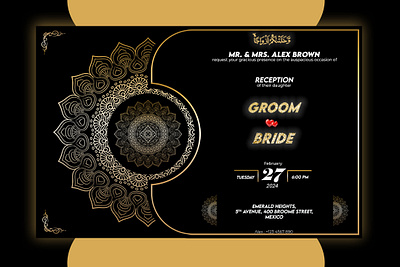 Wedding Invitation Design card design graphic design invitation design