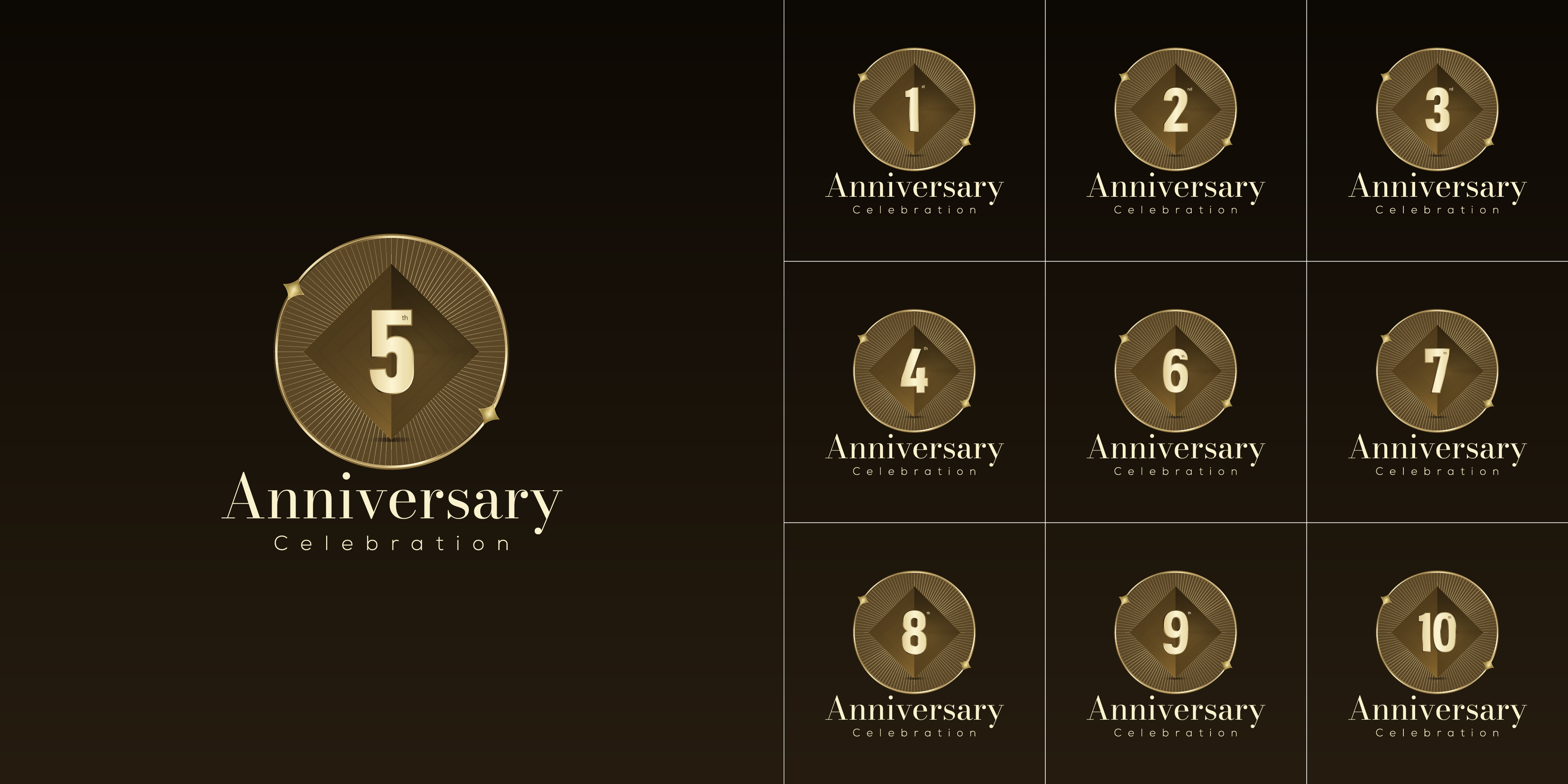 Happy Anniversary logo vector anniversary birthday celebrate celebrating celebration ceremony circle company element golden graphic design greeting card happy anniversary logo vector illustration logotype luxury style modern party vector