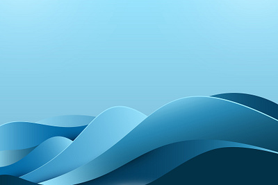 Abstract background featuring a stylish blue wave flyer