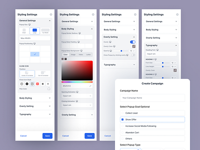 Popotics-Popup Builder Editing Panel businessgrowth collaboration dashboarddesign designinspiration designservices editingpanel freeconsultation freelancedesigner freelanceprojects mobileappdesign popupbuilder projectestimation saas ui ui trend ux ux design web design