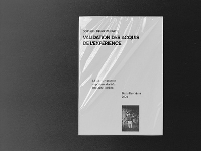 The Dissertation-memoirs cover a4 bw cover minimalism paper photo typography