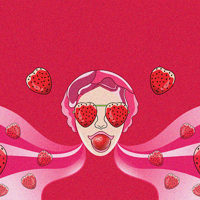 Classic | Illustration bevarage girl illustration graphic design illustration illustration pack lemonade realistic illustration strawberry