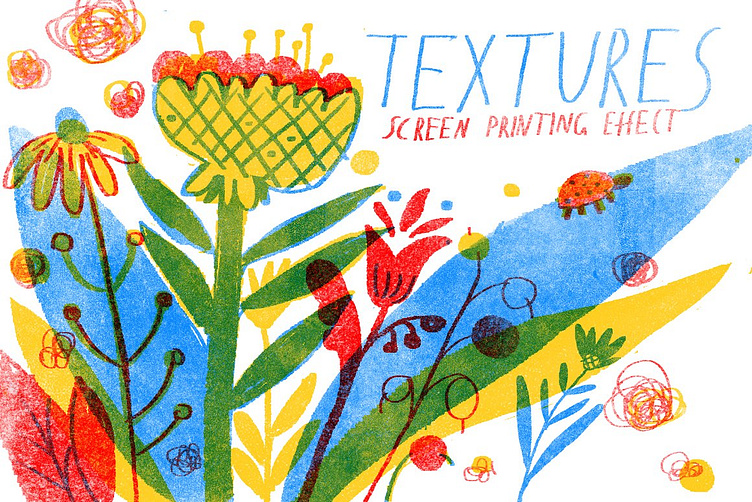 Textures for screen printing effect by Top Texture Design 2024 on Dribbble