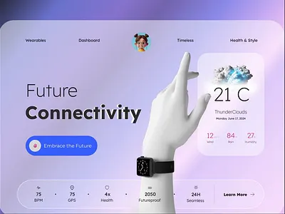 🚀 Futuristic Smart Watch Website 🚀 future ai watch hero motion landing interaction micro motion modern web smart ai watch smart ai watch website smart watch ux ui design watch ui hero