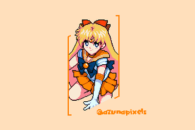 Minako Aino | Sailor Moon design fanart game gamedev illustration pixel pixelart retro