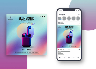 Eir Buds Social Media Design abdur rahim abdurs visuals banner branding design ear buds graphic design illustration logo moder design social media banner social media post trendy social media post ui vector