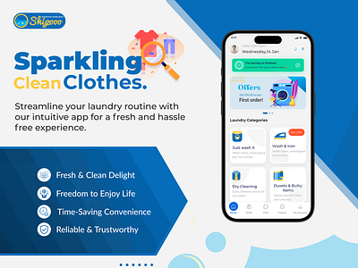 Shigooo: Sparkling Clean Clothes with Just a Tap appdevelopment design figma design motion graphics ui uiux webdevelopment