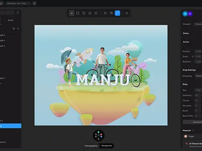 3d editor 3d ai tool 3d ui editor ai tool editor 3d app branding design design 3d graphic design illustration ui ux vector website