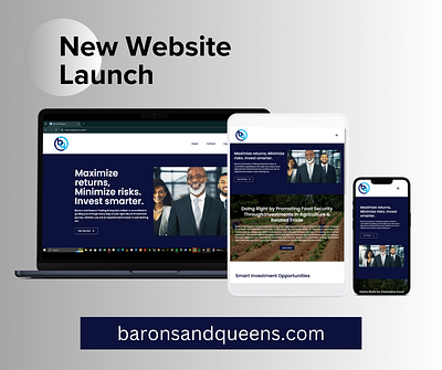 Landing Page for - baronsandqueens.com branding css design elementor html illustration logo mobile ui web design