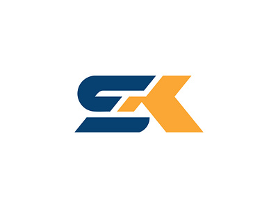 Letter SK Logo branding design graphic design letter logo logo logo design