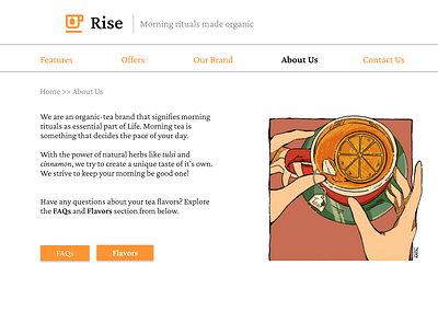 Webpage (green tea brand) interactiondesign uidesign uiuxdesign webpage