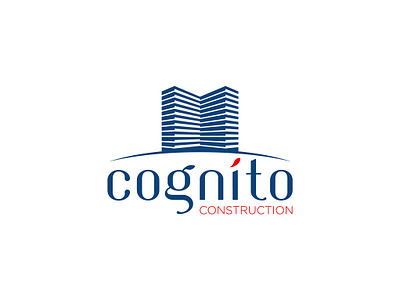 Cognito Construction a logo branding buildings construction logo design graphic design illustration logo