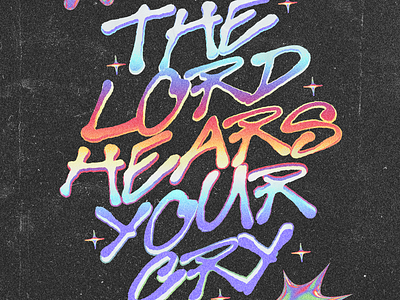 The Lord Hears Your Cry | Christian Poster christian