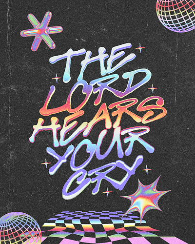 The Lord Hears Your Cry | Christian Poster christian