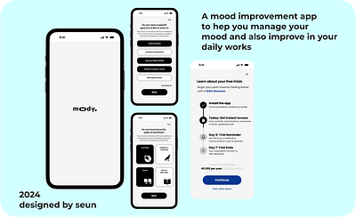 Mood improvement App 3d branding graphic design logo product design ui