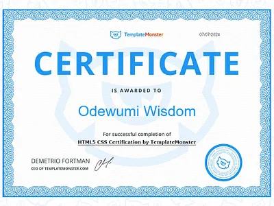 HTML5 CSS CERTIFICATION PROGRAM branding css css3 graphic design html html5 javascript logo php ui web design website wordpress website