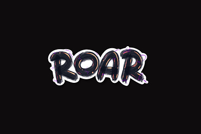 Roar apparel brand calligraphy clothing design hand drawn illustration lettering logo logotype typeface