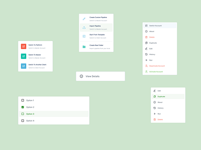 Drop-Down Options : Integrations b2b boomi cloud integrations design system flowconnect integrations marketo product design saas technology ui ux workato