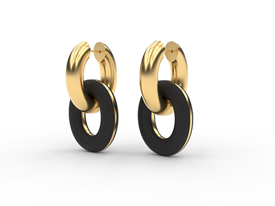 Earring design 3d chain earring gold jewellery jewelry