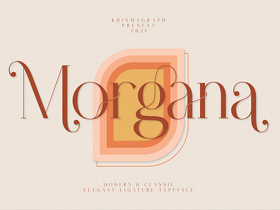 Morgana Elegant Ligature Typeface beauty branding calligraphy casual classy font display font elegant font fashion ligature font logo font luxury magazine minimalist font modern font modern serif serif social media sophisticated stylish wedding font