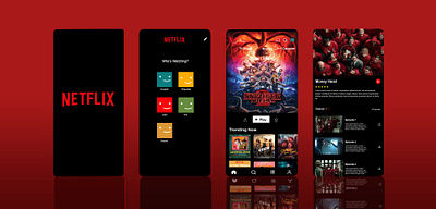 Netflix App Design ui